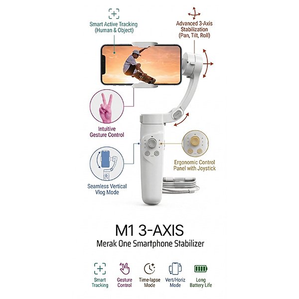 M1-3-AXIS-Merak-One-Smartphone-Stabilizer-features M1 3-AXIS Merak One Smartphone Stabilizer Features